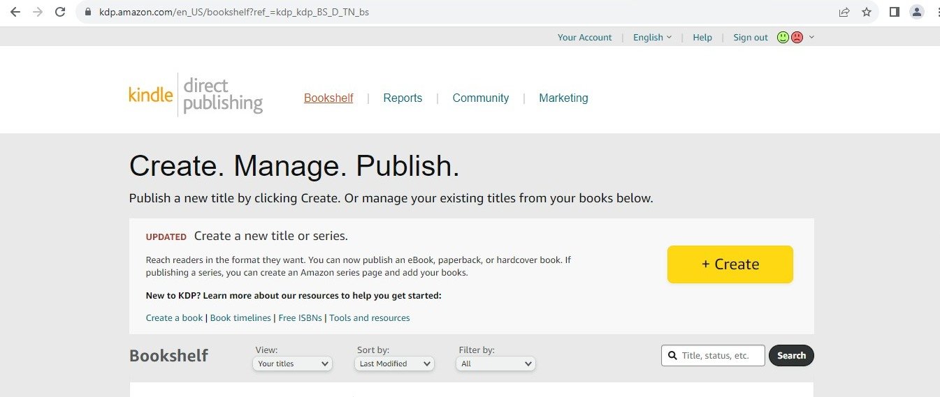 Self-publishing on Amazon