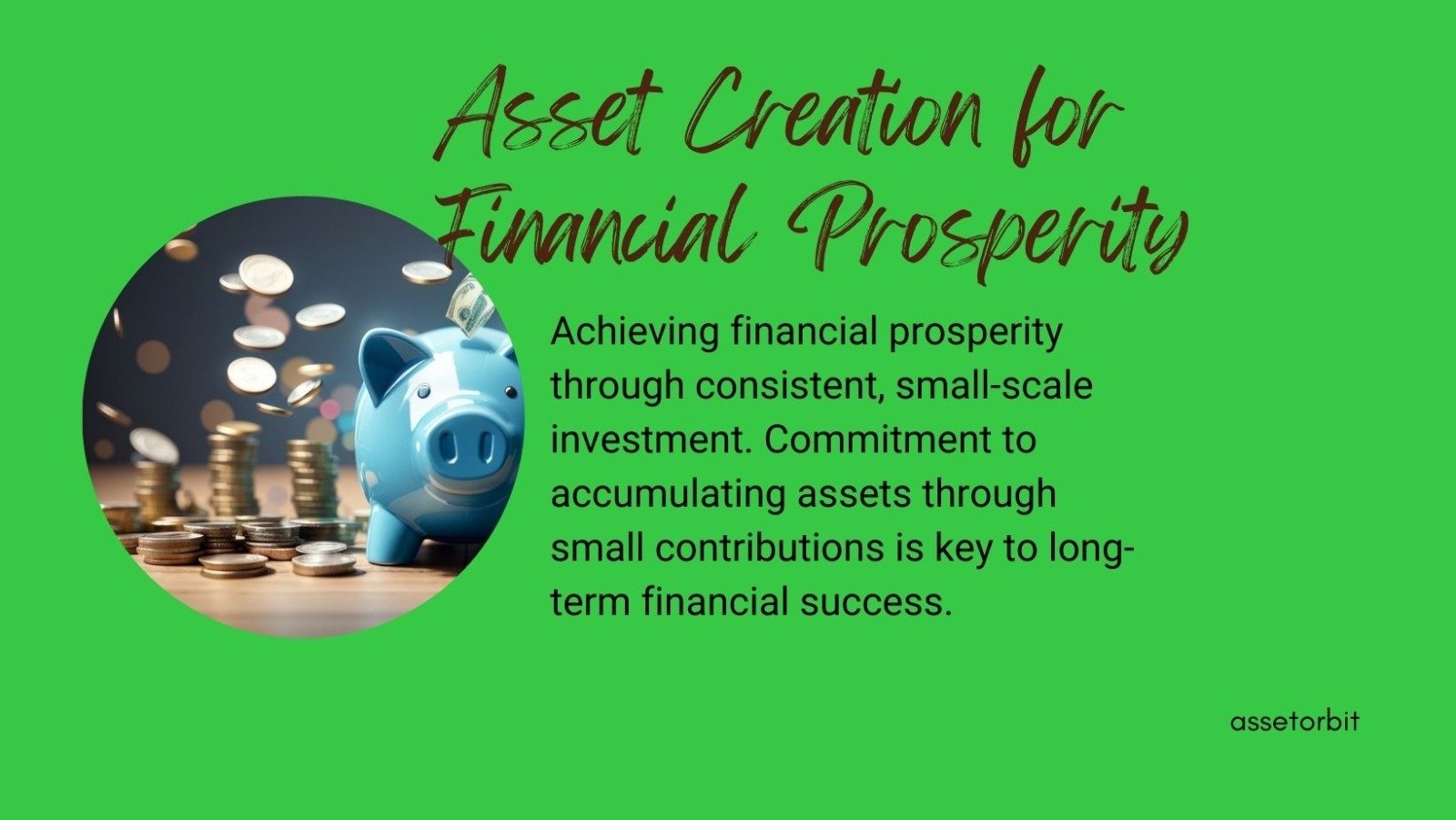 Asset Creation for Financial Prosperity