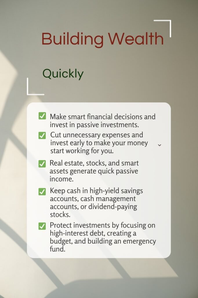 best way to build wealth fast